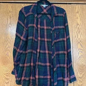 Old Navy Plaid Button-Up Shirt